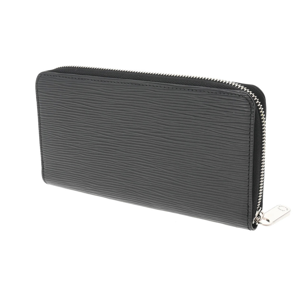 Louis Vuitton Long Black Leather Zippy Wallet Noir Epi